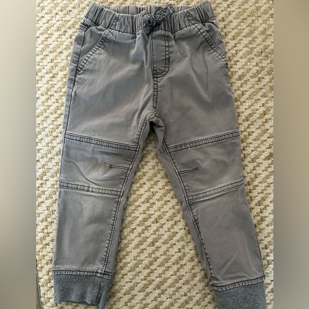 3T boys Cat & Jack gray woven pull on pants